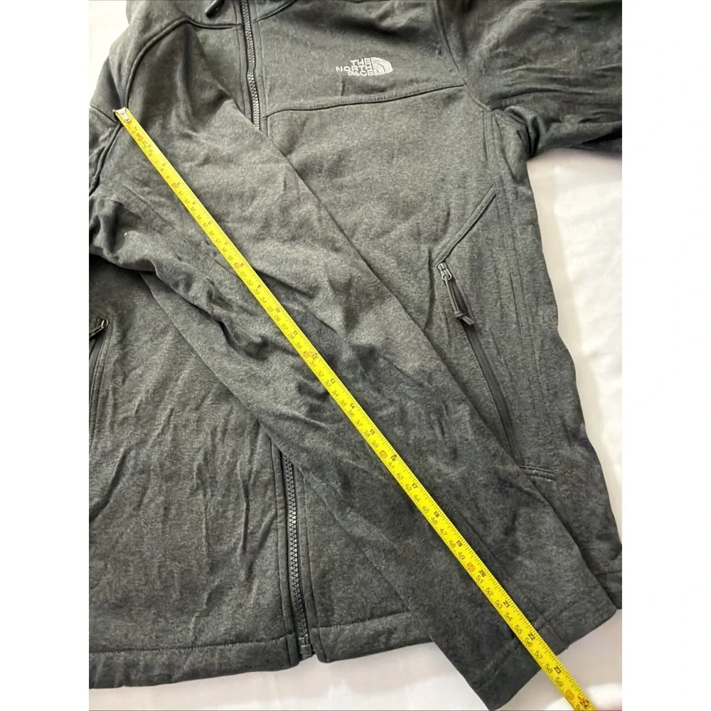 The North Face Windwall Jacket Gray Full Zip Softshell Coat Mens Sz Medium‎ Fit